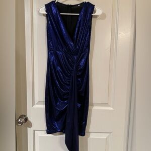 Metallic Blue Dress